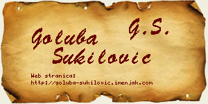 Goluba Šukilović vizit kartica